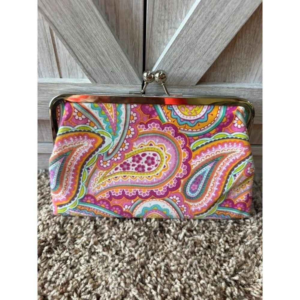 70’s paisley clutch bag